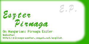eszter pirnaga business card